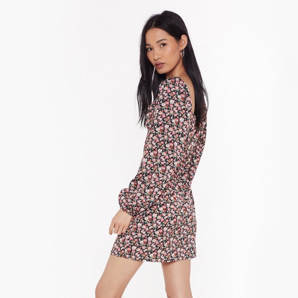 Nasty Gal Floral Mini Dress